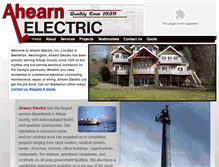 Tablet Screenshot of ahearnelectric.com